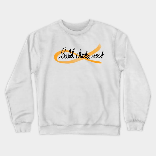 Bald Chicks Rock Crewneck Sweatshirt by Thomalex247